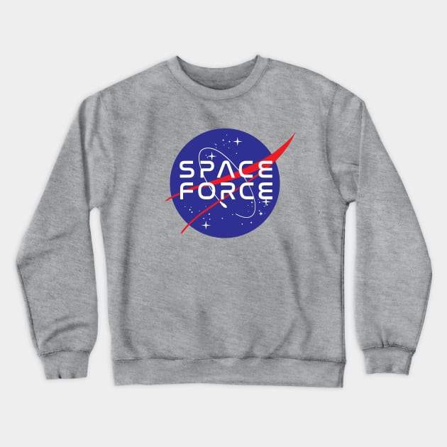 SPACE FORCE NASA logo Crewneck Sweatshirt by PaletteDesigns